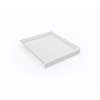 42 x 36 Swanstone(R) Alcove Shower Pan with Center Drain in White, SF04236MD.010