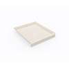 42 x 36 Swanstone(R) Alcove Shower Pan with Center Drain in Tahiti White, SF04236MD.011