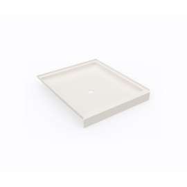 SS-4236 42 x 36 Swanstone(R) Alcove Shower Pan with Center Drain in Bisque