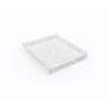 42 x 36 Swanstone(R) Alcove Shower Pan with Center Drain in Ice, SF04236MD.130