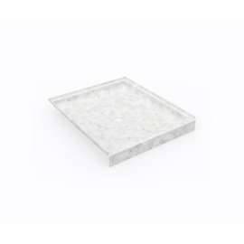 SS-4236 42 x 36 Swanstone(R) Alcove Shower Pan with Center Drain in Ice