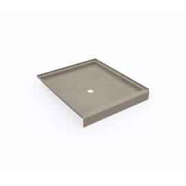 SS-4236 42 x 36 Swanstone(R) Alcove Shower Pan with Center Drain Limestone