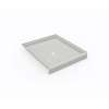 42 x 36 Swanstone(R) Alcove Shower Pan with Center Drain Birch, SF04236MD.226
