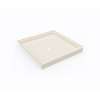42 x 42 Swanstone(R) Alcove Shower Pan with Center Drain in Tahiti White, SF04242MD.011