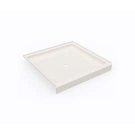 SS-4242 42 x 42 Swanstone(R) Alcove Shower Pan with Center Drain in Bisque