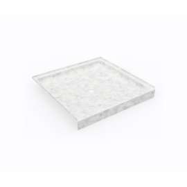 SS-4242 42 x 42 Swanstone(R) Alcove Shower Pan with Center Drain in Ice