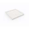 42 x 42 Swanstone(R) Alcove Shower Pan with Center Drain Carrara, SF04242MD.221