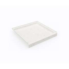 SS-4242 42 x 42 Swanstone(R) Alcove Shower Pan with Center Drain Carrara