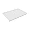 42 x 60 Swanstone(R) Alcove Shower Pan with Center Drain in White, SF04260MD.010