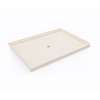 42 x 60 Swanstone(R) Alcove Shower Pan with Center Drain in Tahiti White, SF04260MD.011