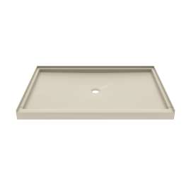 SS-4260 42 x 60 Swanstone(R) Alcove Shower Pan with Center Drain Coastal Sands