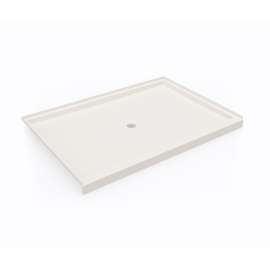 SS-4260 42 x 60 Swanstone(R) Alcove Shower Pan with Center Drain in Bisque