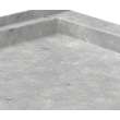 42 x 60 Swanstone(R) Alcove Shower Pan with Center Drain in Ice, SF04260MD.130