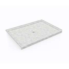 SS-4260 42 x 60 Swanstone(R) Alcove Shower Pan with Center Drain in Ice
