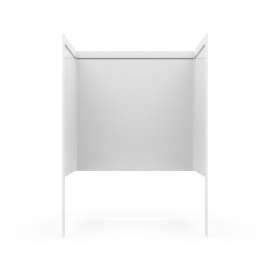 34 x 60 x 60 Swanstone(R) Smooth Glue up Tub Wall Kit in White, SI00603.010