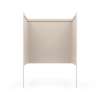 34 x 60 x 60 Swanstone(R) Smooth Glue up Tub Wall Kit in Tahiti White, SI00603.011