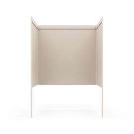 SSIT-60-3 34 x 60 x 60 Swanstone(R) Smooth Glue up Tub Wall Kit in Tahiti White