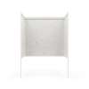 34 x 60 x 60 Swanstone(R) Smooth Glue up Tub Wall Kit in Carrara, SI00603.221
