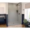 32 x 50 x 72 Swanstone(R) Smooth Glue up Bathtub and Shower Wall Kit in Ash Gray, SMMK723250.203