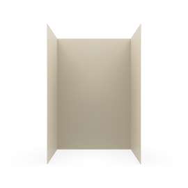 SMMK72-3442 34 x 42 x 72 Swanstone(R) Smooth Glue up Bathtub and Shower Wall Kit in Coastal Sands