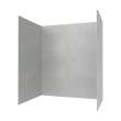 42 x 62 x 72 Swanstone(R) Smooth Glue up Bathtub and Shower Wall Kit in Ash Gray, SMMK724262.203