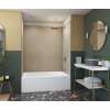 42 x 62 x 72 Swanstone(R) Smooth Glue up Bathtub and Shower Wall Kit in Limestone, SMMK724262.218