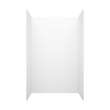 36 x 36 x 84 Swanstone(R) Smooth Glue up Shower Wall Kit in White, SMMK843636.010