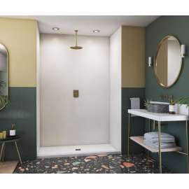 SMMK96-3250 32 x 50 x 96 Swanstone(R) Smooth Glue up Shower Wall Kit in Birch