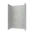 34 x 62 x 96 Swanstone(R) Smooth Glue up Tub Wall Kit in Ash Gray, SMMK963462.203
