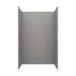 36 x 36 x 96 Swanstone(R) Smooth Glue up Shower Wall Kit in Ash Gray, SMMK963636.203