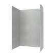 42 x 62 x 96 Swanstone(R) Smooth Glue up Shower Wall Kit in Ash Gray, SMMK964262.203