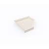 36 x 36 Swanstone(R) Corner Shower Pan with Center Drain in Tahiti White, SN00036MD.011