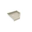36 x 36 Swanstone(R) Corner Shower Pan with Center Drain Coastal Sands, SN00036MD.013