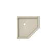 36 x 36 Swanstone(R) Corner Shower Pan with Center Drain Coastal Sands, SN00036MD.013
