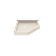 36 x 36 Swanstone(R) Corner Shower Pan with Center Drain Mountain Mist, SN00036MD.141