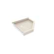 36 x 36 Swanstone(R) Corner Shower Pan with Center Drain Mountain Mist, SN00036MD.141