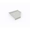 36 x 36 Swanstone(R) Corner Shower Pan with Center Drain Birch, SN00036MD.226