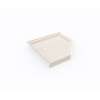38 x 38 Swanstone(R) Corner Shower Pan with Center Drain in Tahiti White, SN00038MD.011