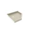 38 x 38 Swanstone(R) Corner Shower Pan with Center Drain Coastal Sands, SN00038MD.013