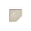 38 x 38 Swanstone(R) Corner Shower Pan with Center Drain Coastal Sands, SN00038MD.013