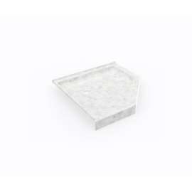 SS-38NEO 38 x 38 Swanstone(R) Corner Shower Pan with Center Drain in Ice