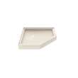 38 x 38 Swanstone(R) Corner Shower Pan with Center Drain Mountain Mist, SN00038MD.141