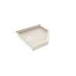 38 x 38 Swanstone(R) Corner Shower Pan with Center Drain Mountain Mist, SN00038MD.141