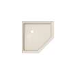 38 x 38 Swanstone(R) Corner Shower Pan with Center Drain Mountain Mist, SN00038MD.141