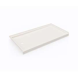 SR-3260LM/RM 32 x 60 Swanstone(R) Alcove Shower Pan with Right Hand Drain in Bisque