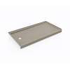 32 x 60 Swanstone(R) Alcove Shower Pan with Left Hand Drain Limestone, SR03260RM.218