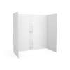 30 x 60 x 60 Swanstone(R) Smooth Glue up Tub Wall Kit in White, SS00605.010