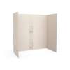 30 x 60 x 60 Swanstone(R) Smooth Glue up Tub Wall Kit in Tahiti White, SS00605.011