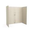 30 x 60 x 60 Swanstone(R) Smooth Glue up Tub Wall Kit in Coastal Sands, SS00605.013