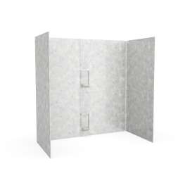 SS-60-5 30 x 60 x 60 Swanstone(R) Smooth Glue up Tub Wall Kit in Ice